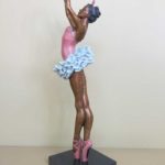 Grande ballerine au tutu - bronze 6x6x23