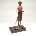 Le golfeur - bronze 4x7x14